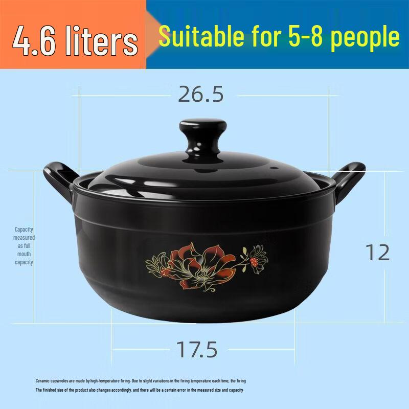 Wutuo High-Temperature Ceramic Stew Pot