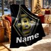 Custom Name Personalized Borussia Monchengladbach Print Blanket, Home Decor, Bedroom, Sofa, Camping, Couch, Gifts for Birthday Christmas