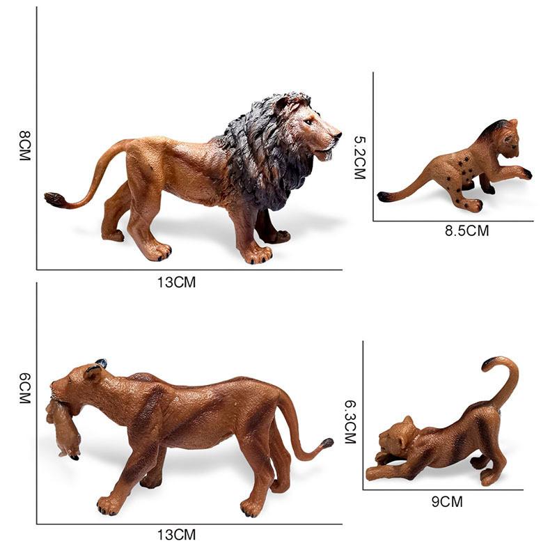 Figure Lion Action Cartoon Model Toy Decoration Doll Children Ornament Gifts