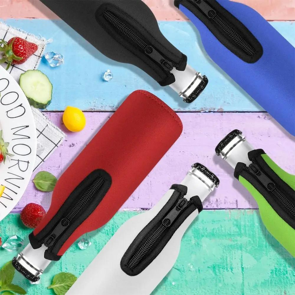 Högkvalitativ Isolerande Ölflaskeöverdrag 12 oz 330 ml Skyddande Kopphylsa Bärbar Hållbar Dryckesväska Fest