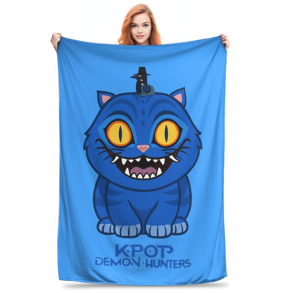 Jinu KPOP Lovci démonů Vintage 90. léta Styl Deka Flanelová Novinka Teplá Přehozová Deka na Přehoz Léto