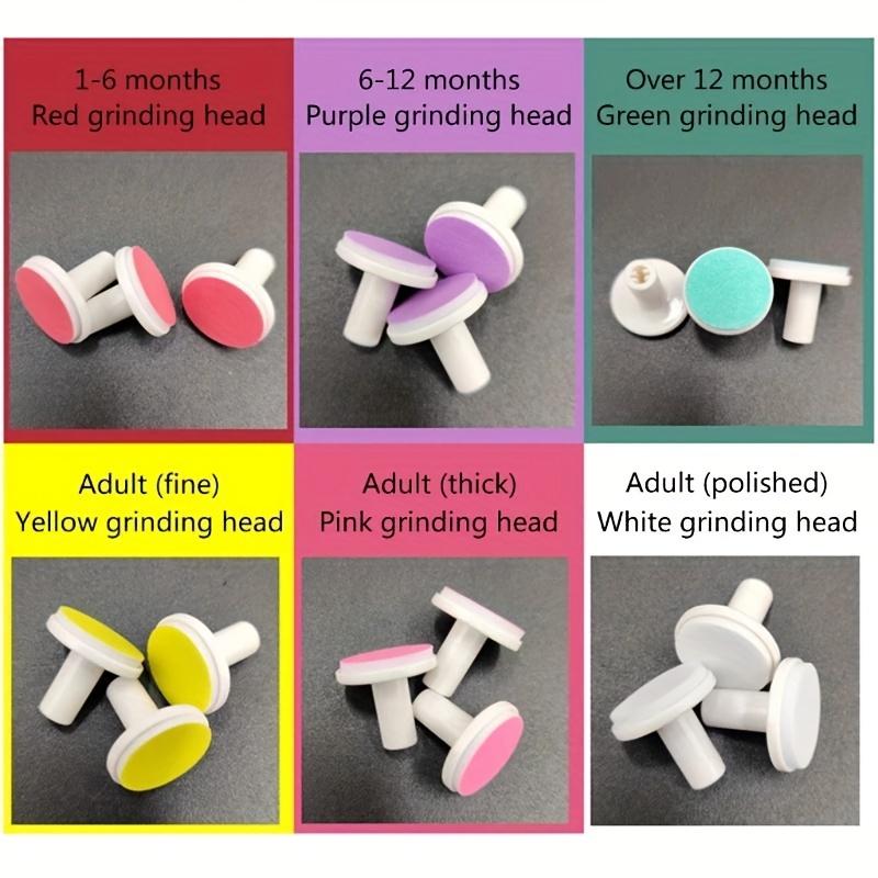 6 Nail File Replacement Pads with Multi-Color Nail Polish Replacement Tips for Polishing and Polishing Manicure Tools