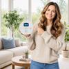 Combination Smoke Detector and Carbon Monoxide Detector with Digital Display Long Life Battery Dual Sensor Safety Device for Home and Office
