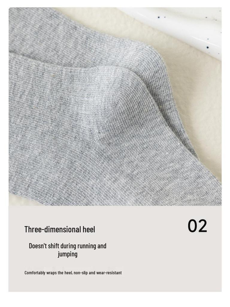 Girls' Korean-Style Bow Calf Socks for Spring and Autumn