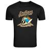 Endloser Sommer Surf Schädel Strand Retro Surfen Grafik T-Shirt