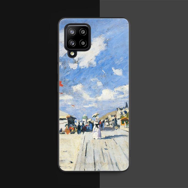 Claude Monet Phone Case For Samsung Galaxy A12 A02S A22 A32 A52 A72 A71 A51 A41 A31 A21 A11 A50 A70 A10S A20S Black Cover