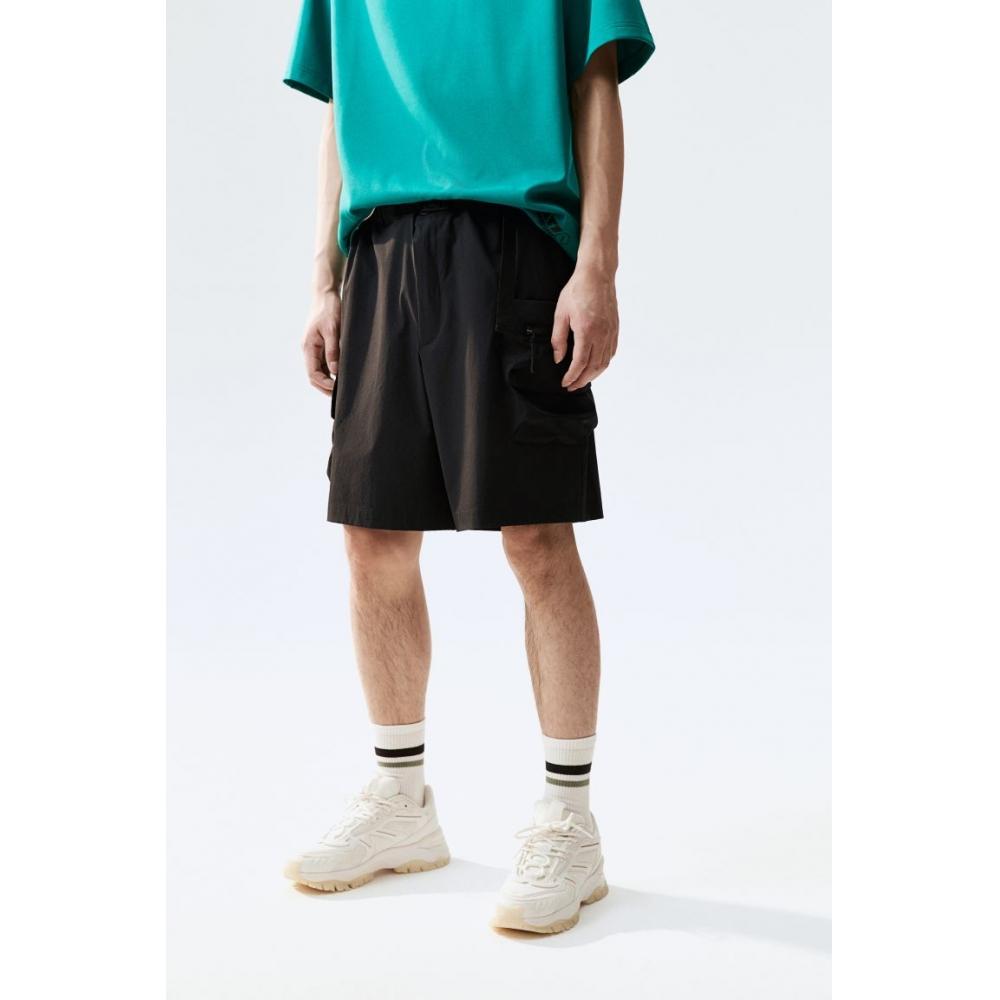 H M Loose Fit Nylon sHorts Black