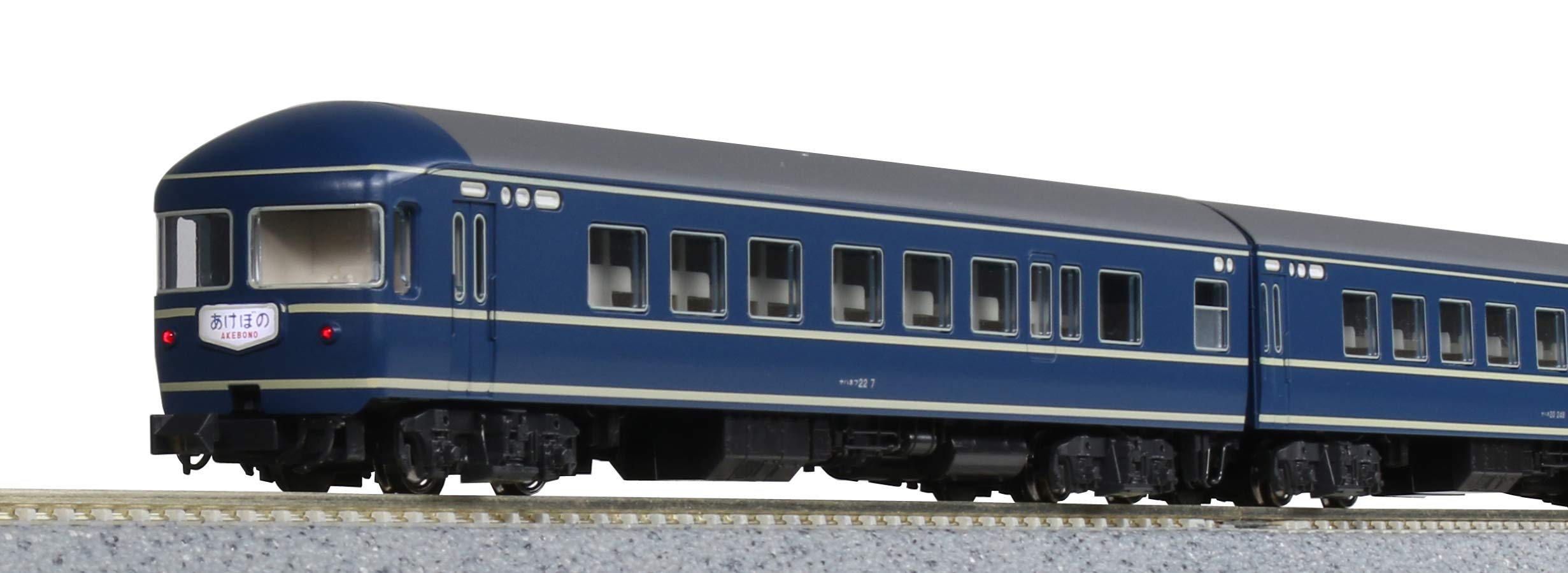 

KATO N Gauge 20 Series Sleeper Car Basic Set Model Train 7-Car 10-1591 синій