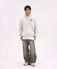 Astral Projection Big Logo Oversized Wide Shoulder Zip-Up Hoodie_Oatmeal