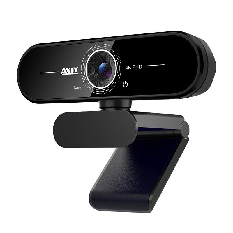 4K Ultra HD Webcam with USB Microphone for Live Streaming & Online Meetings.