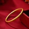 Fashionable Bracelet For Women Round Minimalist Elegant Gold Color Bangle Luxury Accessories Popular Jewelry