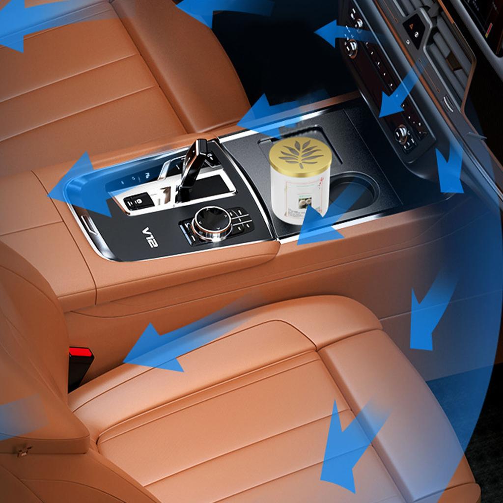 Car Air Freshener Balm Long Lasting Scent Odor Removal Relieve Stress Aromatherapy Balm for Home Office Jasmine 9658D