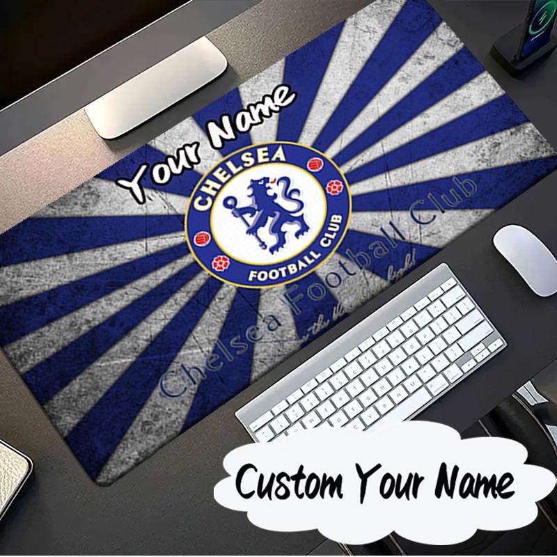 Custom Name Mouse pad Chelsea Football Club Crest Mouse pad, Gaming Mouse Pad, keyboard pad, Desk Decor for computer notebook Fan Birthday Gift