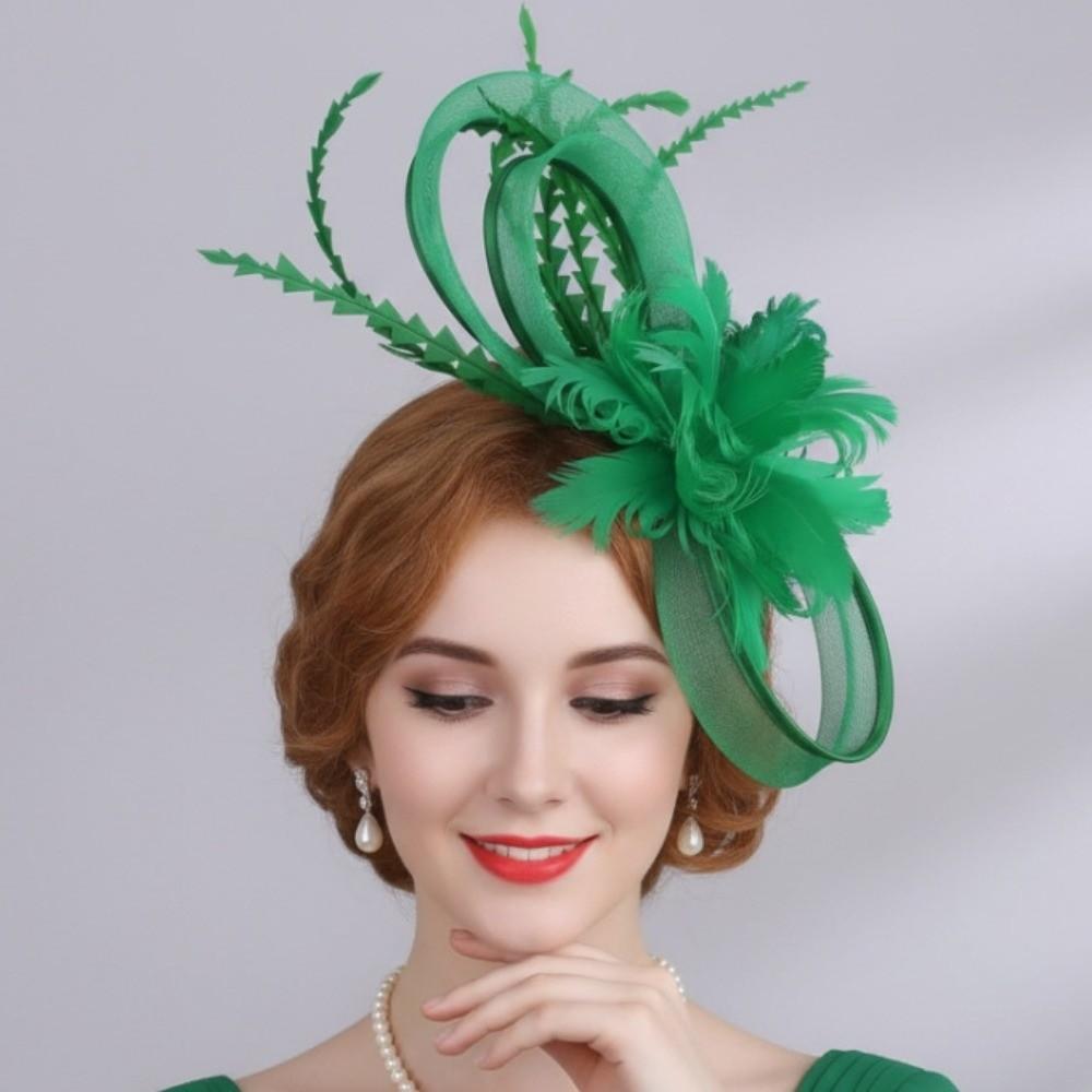 Elegant Horse Racing Festival Hat Headdress Flower Mesh Fascinator Hat Garden Party