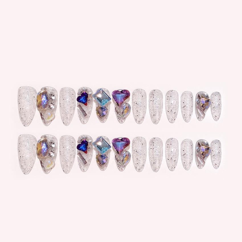 Nail Hand Wearing Nails Fashion Highgrade Pure Wind Rhinestone Nail Style Patch