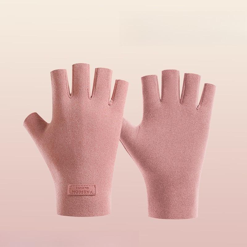 

Velvet Gloves Warm Gloves Skiing Lining with Velvet Writing Touch Screen розовый