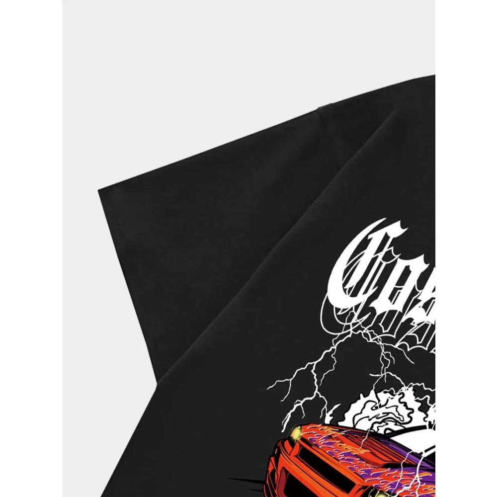 Cosmic Speed Extreme Sport Racing On The Mountain Men Tee T Shirt Cotton T-Shirt Casual Breathable Clothes Oversize Short Sleeve