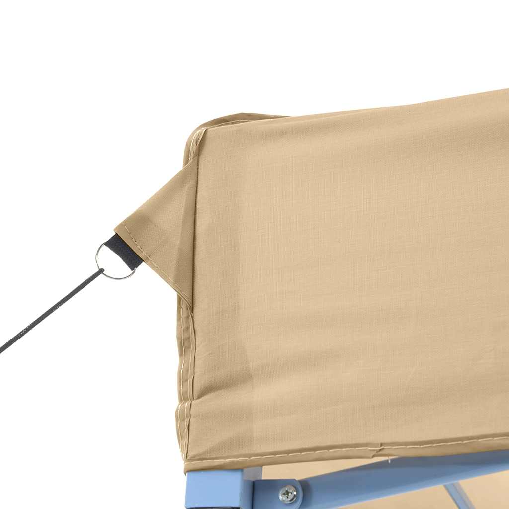 Vidaxl Pop-Up Party Tent with 4 Walls, Beige