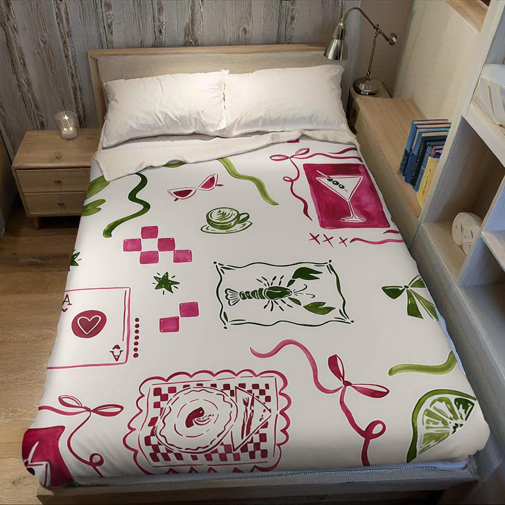 Chic Lifestyle Motifs Flannel Blanket Warm Soft Halloween Christmas Couch Warm Cozy Decorative Decor Gift For All Season