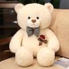 Cartoon Bear Rose Plush Toy Cute Bow Tie Send Girl Valentine Day Children Gift