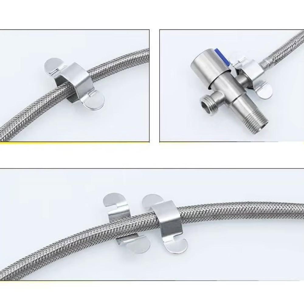 1/5Pcs Durable Stainless Steel Hexagon Nut Wrench 4-point Detachable Hex Wrench Reusable Faucet Wrench Bathroom Repair
