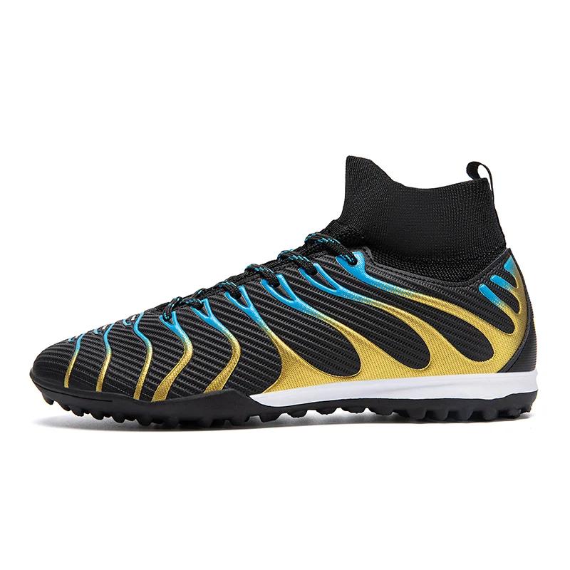 Football Boots Men's Professional Soccer Shoes High Top Field Cleats Football Teenager's Anti-slip Crampon Futbol Sneakers