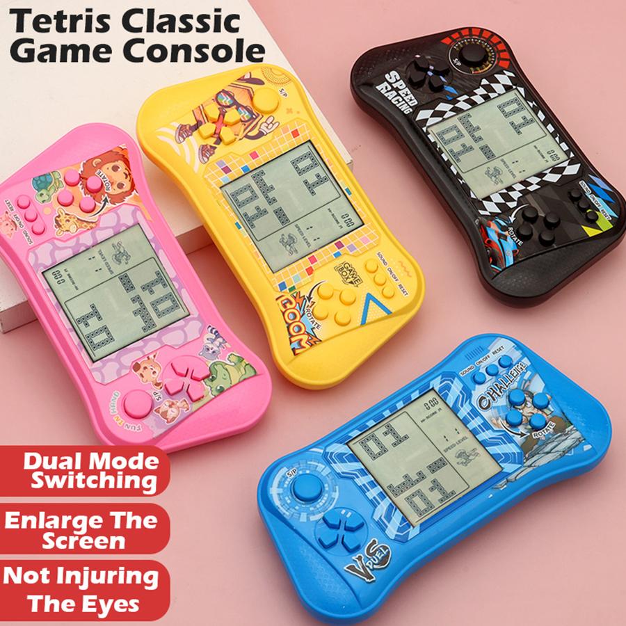 Classic Cube Elimination Game Console, Palm Machine, Training Thinking, Children's Educational Strategy Toy, Retro Large Screen Machine