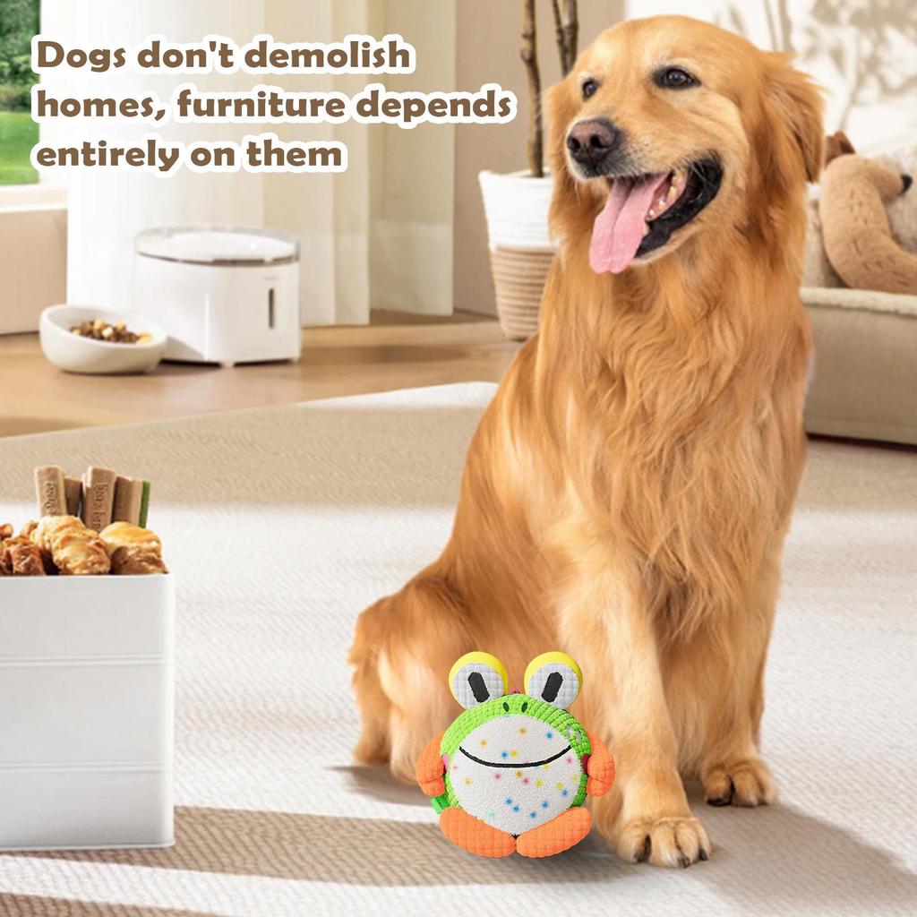 Dog Ball Animal Shaped Rolling Toy Rechargeable Automatic Moving Pet Ball For Enrichment Stimulation Boredom Fetch Chew Training