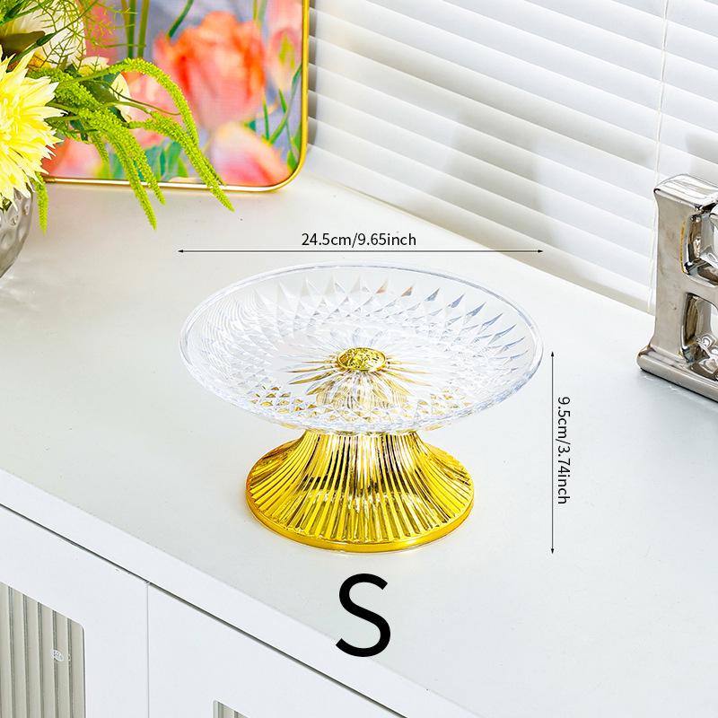 Single-Layer Fruit Bowl: Coffee Table Snack Tray and Candy Dish