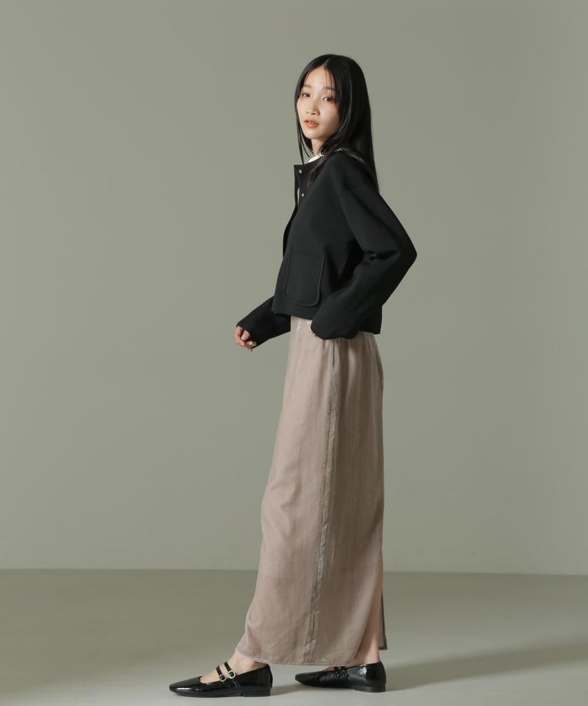 Nano Universe Velour Narrow Size M Greige Women's Skirt, (043), (669-4230331)