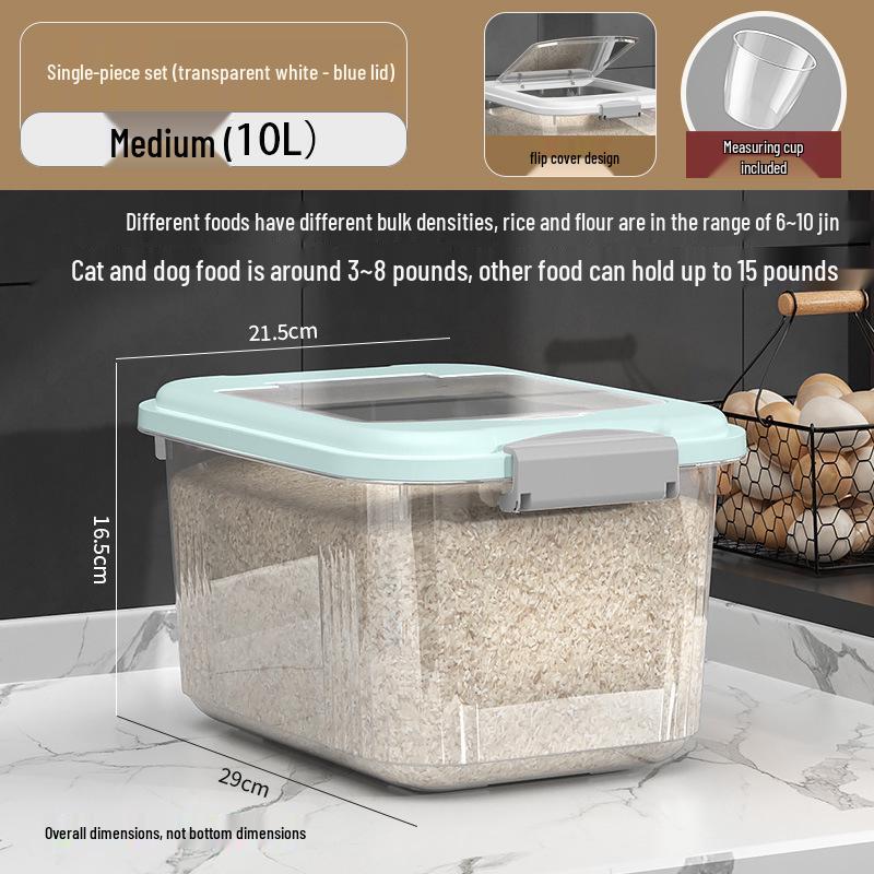Versiegelter Insekten- und Feuchtigkeitsschutz-Aufbewahrungsbehälter für Reis & Mehl mit großem Fassungsvermögen