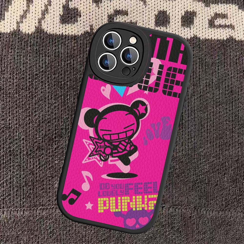 Popular Artifact P-Pucca Phone Cover For iPhone 16 15 14 13 12 11 Pro Max Plus Leather Soft Case