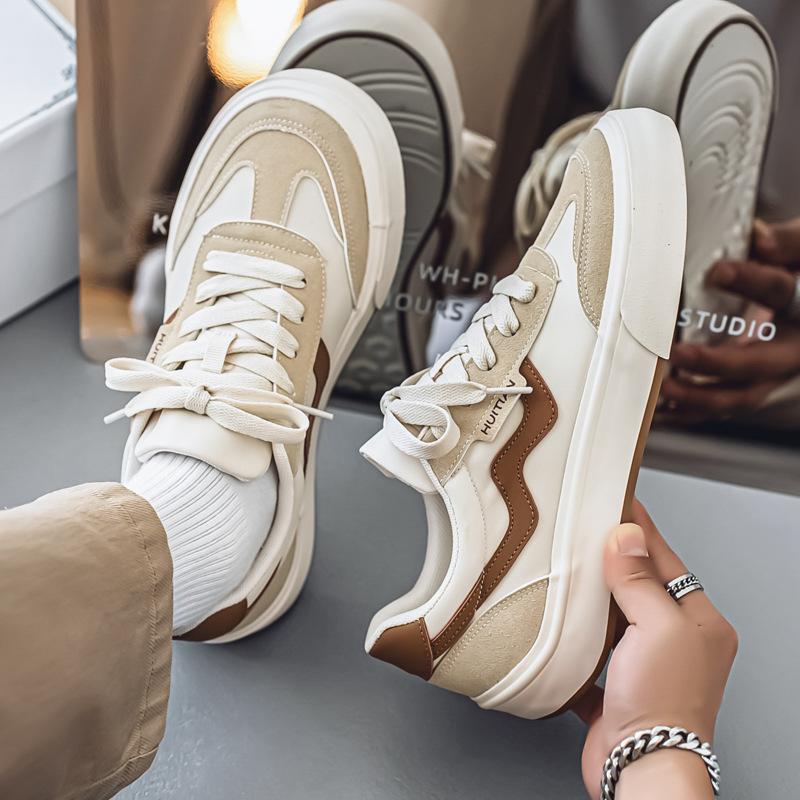 New upturned bottom low-top canvas shoes men's sports and leisure niche men's shoes breathable board shoes men's