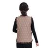 Women's Warm Cotton Vest Spring Autumn Winter Thickened Fleece Lining Warm Vest Age-reducing Sleeveless Mother Vest