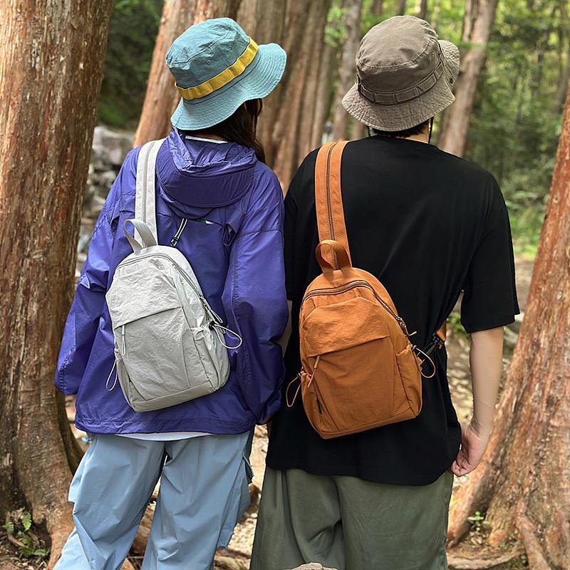 Color Solid Backpack Lightweight For Travel Outdoor Casual Fashion Schoolbag