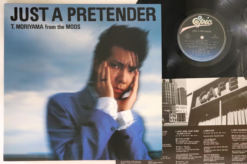 LP Record TATSUYA MORIYAMA Just A Pretender 283H179 EPIC 1985 Japan Japanese PopRock Used