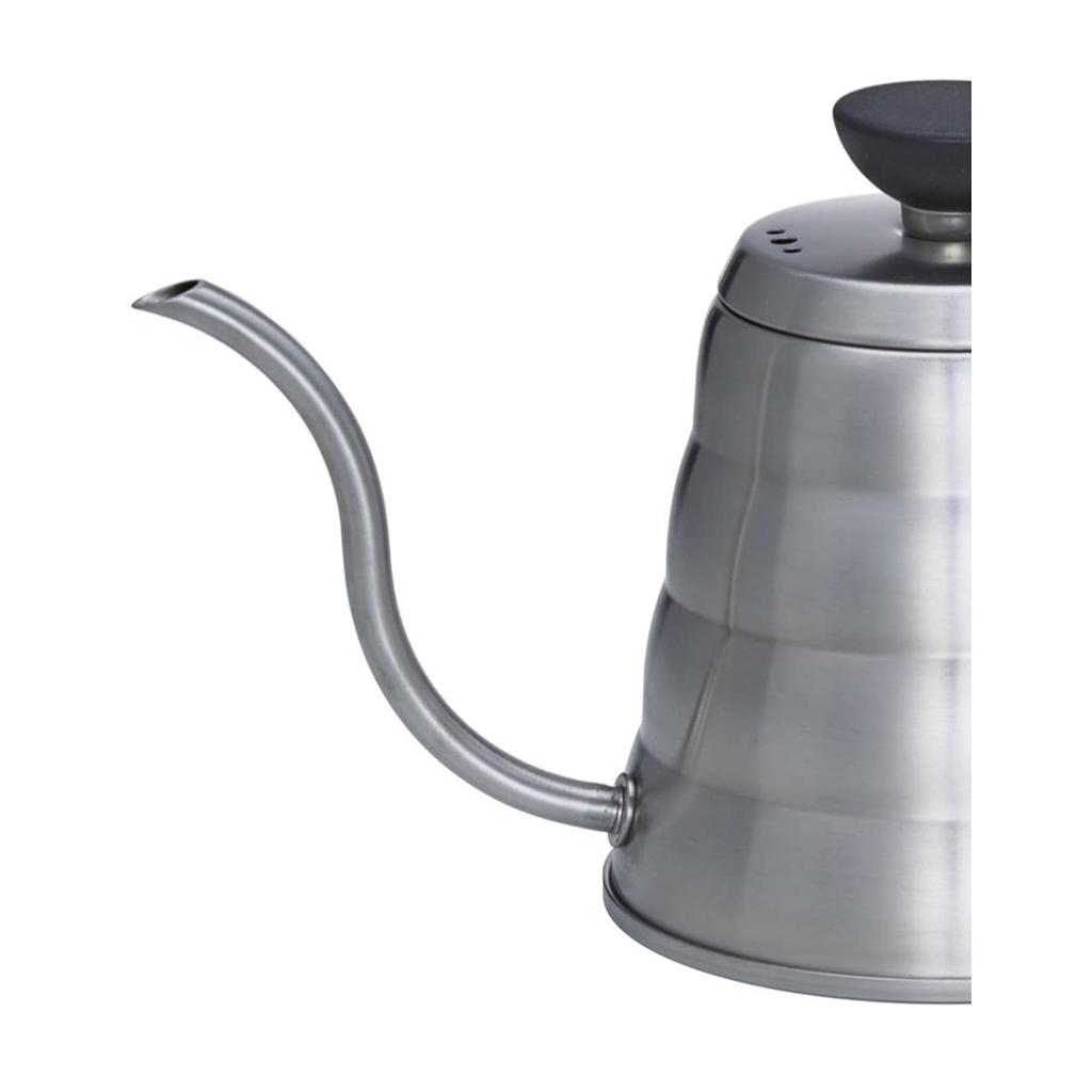 Hario V60 Drip Kettle Buono, Gas/Non-IH Compatible, 500ml, Stainless Steel Body and Lid, Phenolic Resin Knob and Handle, Silver, VKB-70HSV