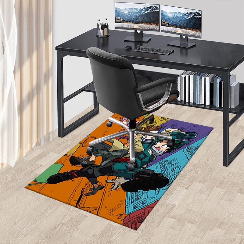 

1pc My Hero Academia Deku & Izuku Midoriya Anime Chair Mat - Office Desk Carpet, Anti-Slip Rug for Home Decor, Seasonal Gift, Suitable for Office, Liv 60cm by 90cm