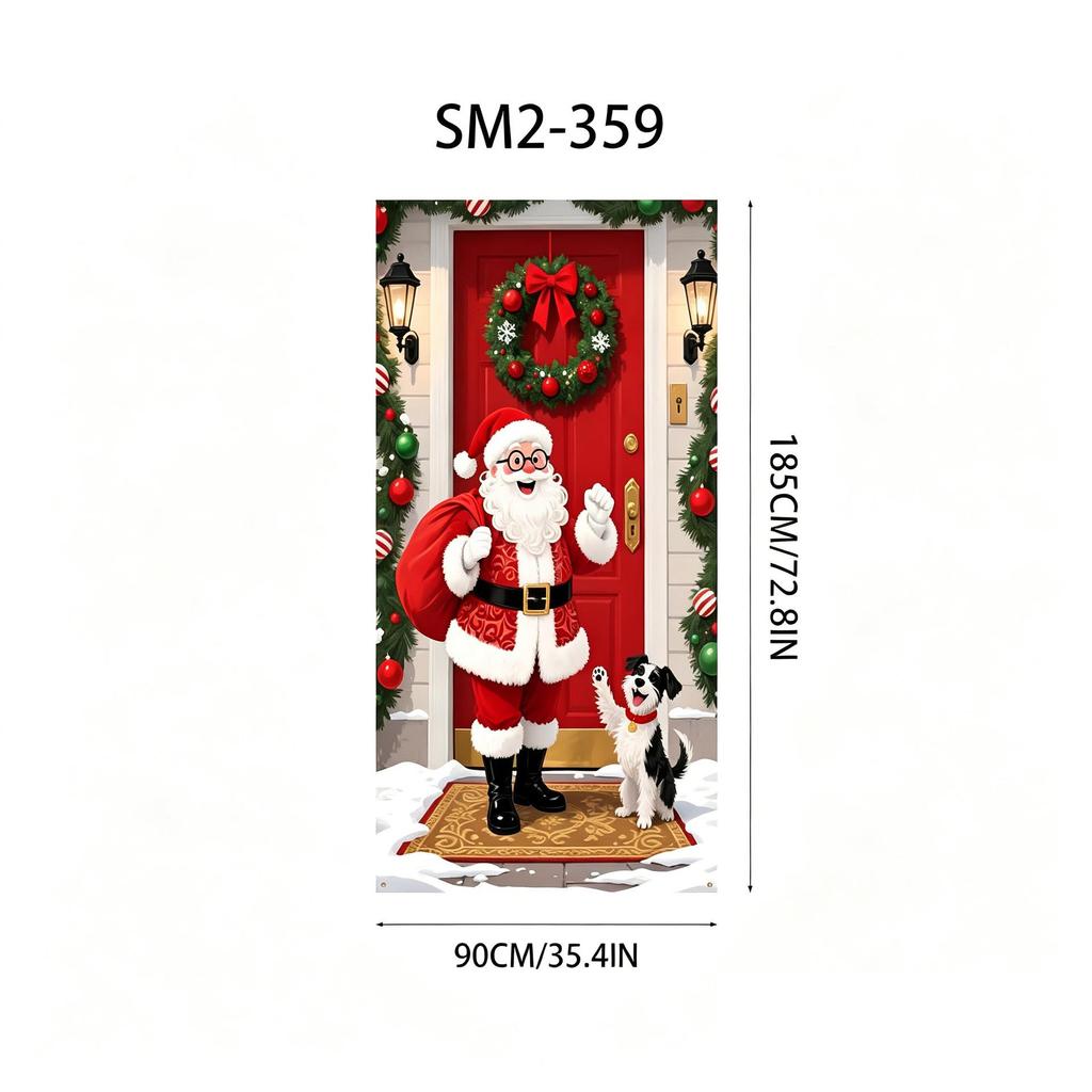 Santa Claus Christmas Hanging Cloth Background Decoration