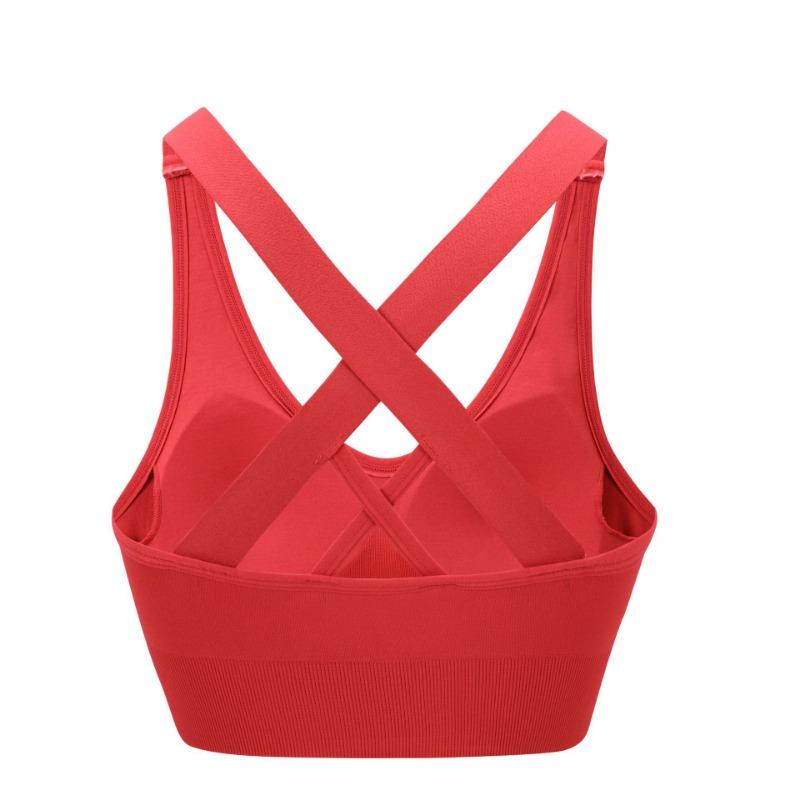 Women Plus Size Cross Back Shockproof Quick Dry Sports Bra For Yoga Running Gym