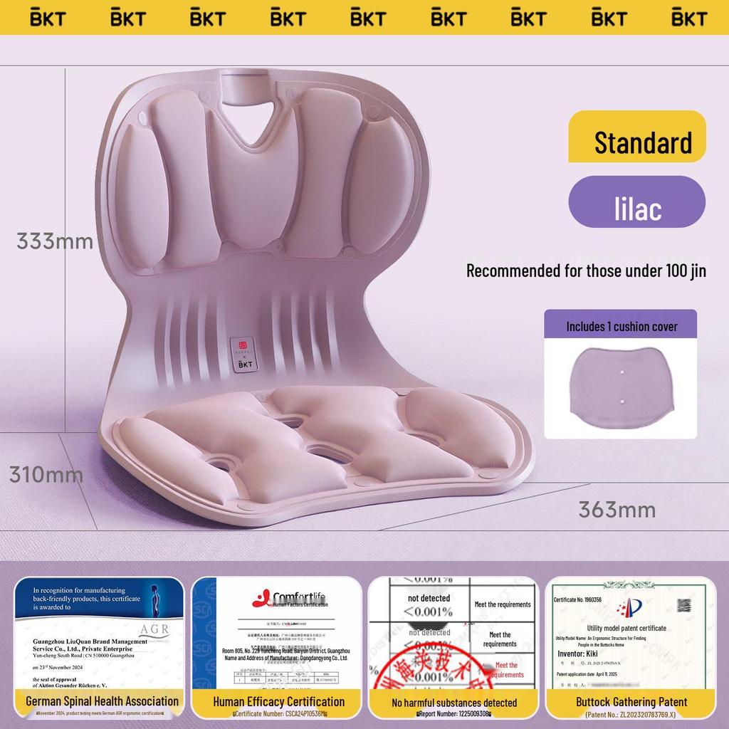Ergonomic Lumbar Support Backrest Cushion for Long Sitting