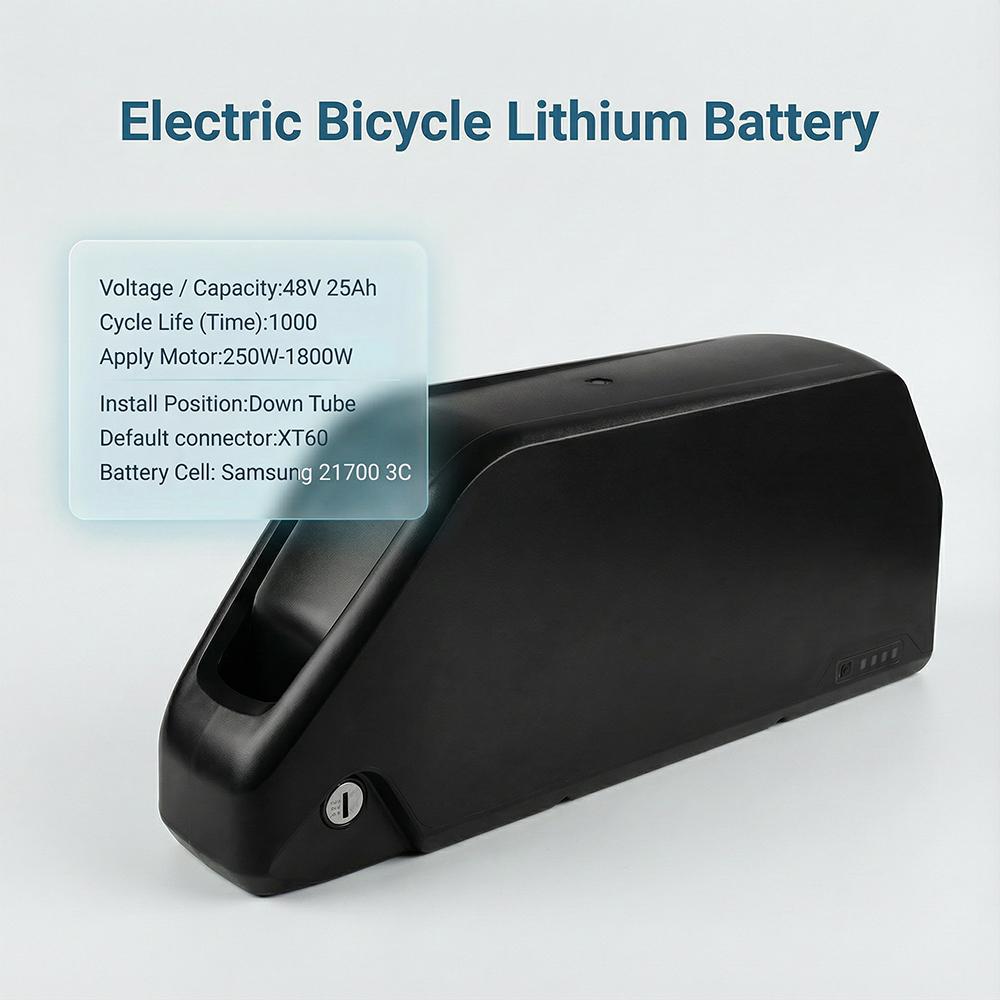 DE Stok 48V 25Ah Gerçek Kapasite Lityum Pil Akku 250W-1800W Elektrikli Bisiklet Üç Tekerlekli Bisiklet için 50A BMS Korumalı IP65 Su Geçirmez