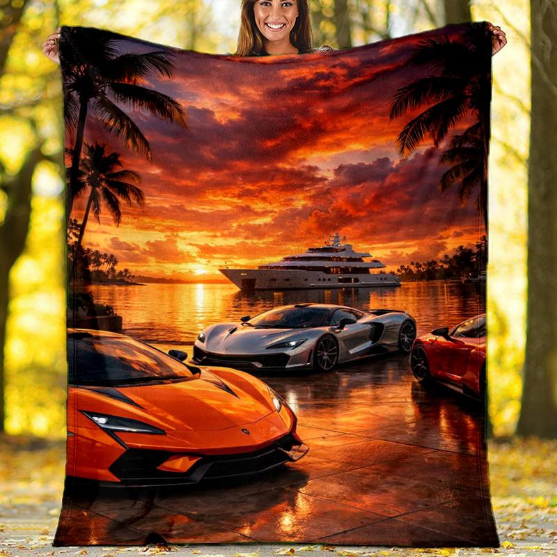 

Firefighter Hero Art Fleece Printed Flannel Blanket, Warm Soft Throw Sofa Bed Blanket 80cm x 120cm