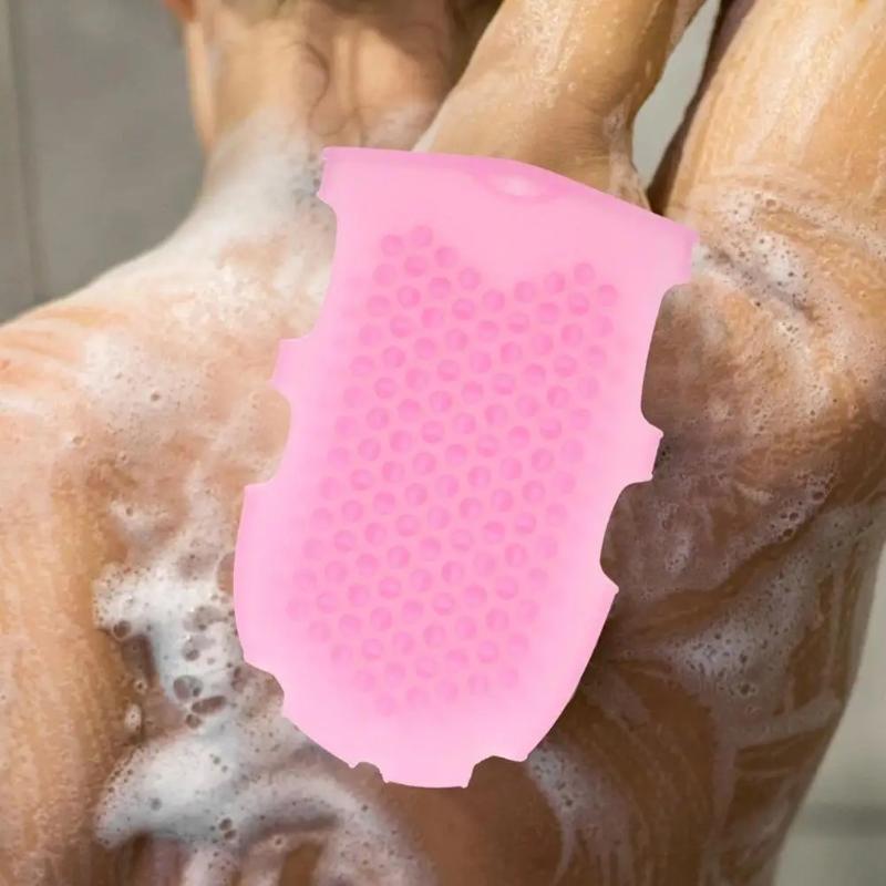 Shower Gloves Bath Scrub Remover Body Exfoliating Massage Shower Brush Silicone Bath Brush Skin Clean Silicone Bath Brushes