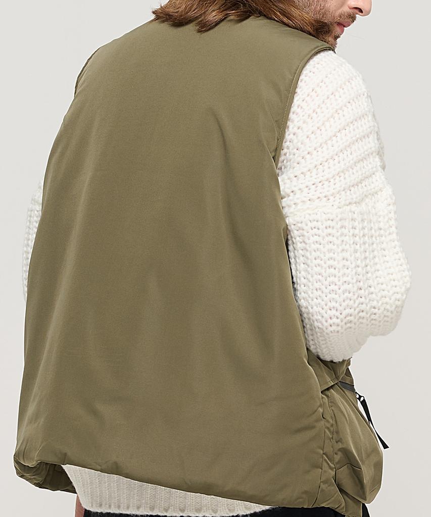 Cargobros Cb Quilted Multi-Pocket Padded Vest (Khaki)