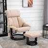 Relax Chair with Stool, Rotatable TV Chair with Massage Function, Reclining Function, Massage Chair with Remote Control, Side Pocket