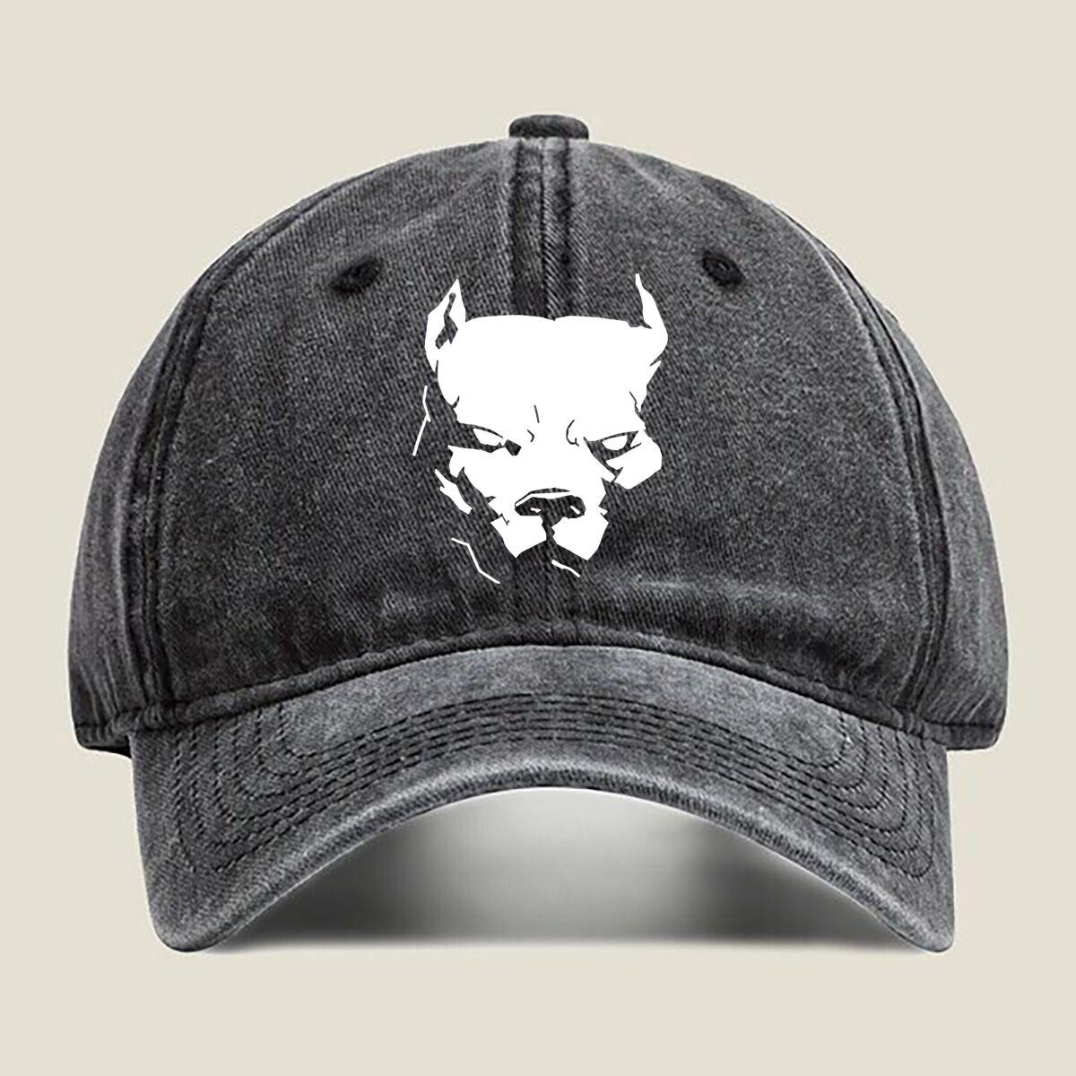 

Devilish Face Silhouette Fashion Washed Baseball Cap Hat Outdoor Activities One Size чёрный