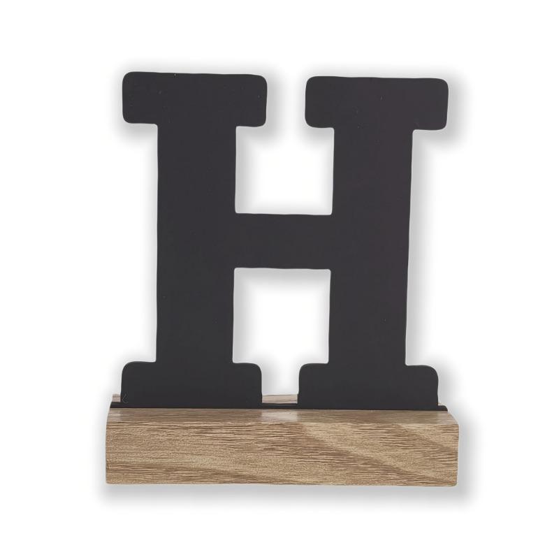 Rustic Artificial Wood Alphabet Letter Vintage Style Desktop Decor for Home Birthday Christmas Wedding Party Supplies
