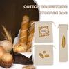 Leinen Brotbeutel Brotaufbewahrungsbeutel Wiederverwendbarer Kordelzug Brotbeutel Leinen Brotbeutel für Baguette Küchenzubehör Zubehör