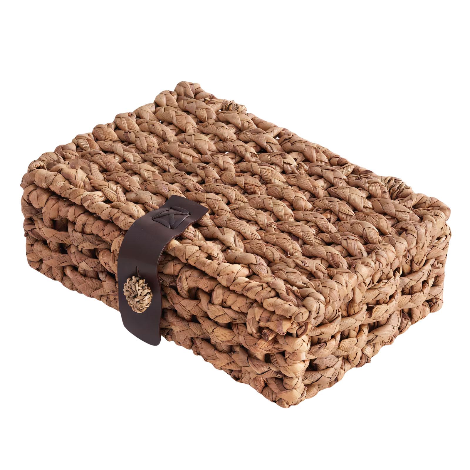

Skillfully constructed Lidded Box Manual Plant Fiber supervisor For Living Area Bedroom Shelf Arrangement